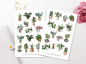 Preview: Pflanzen Sticker Set